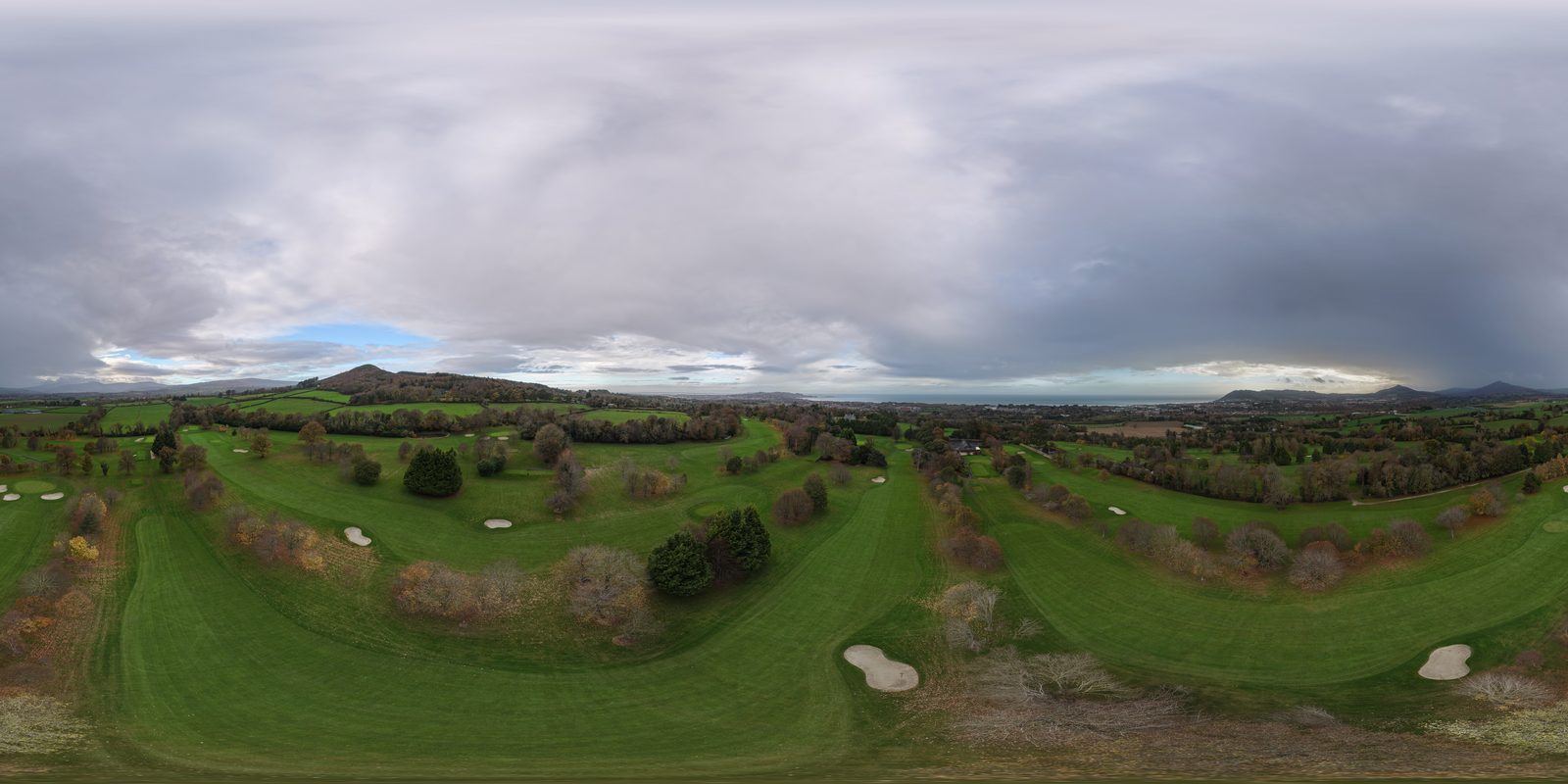 Aerial photogrammetry drone survey of golf course, Ireland — YouIn360 Aerosmash 3D mapping
