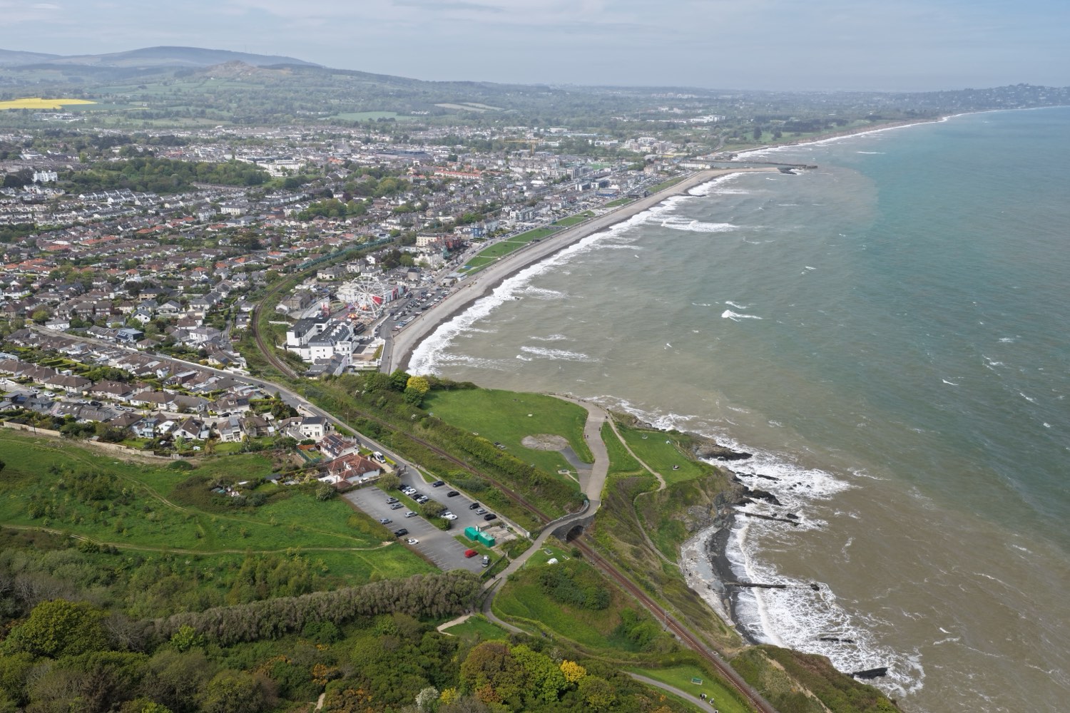 Bray Head cliffs over the Irish Sea