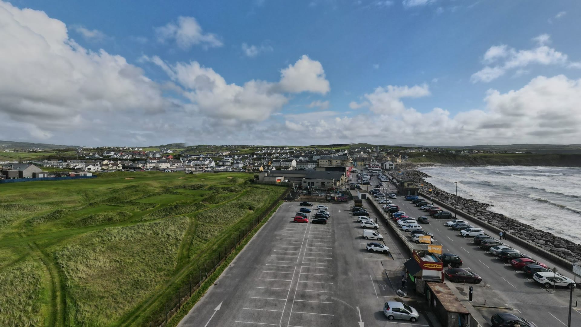 Lahinch promenade and Liscannor Bay
